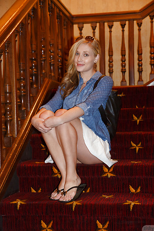 Beautiful all american blonde girl Ember Volland