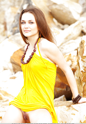 Zlatka A and her small yellow dress