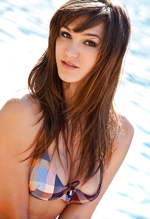 Holly Michaels gets frisky by the pool