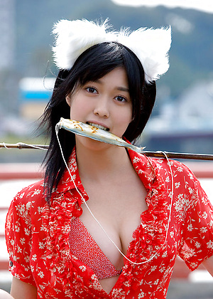 Sexy asian kitten looks incredible in her skin tight leather