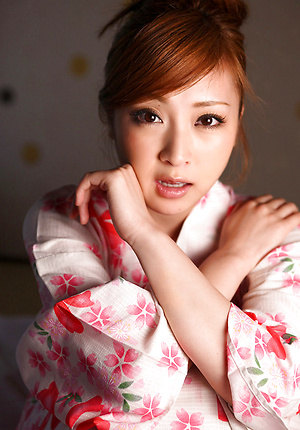 Natsuko Tatsumi Asian takes geisha dress off and shows racy body