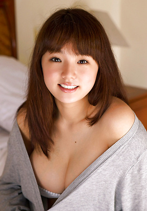 Ai Shinozaki  Asian with huge knockers plays with pillows in bed