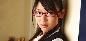 Noriko Kijima Asian with specs and office suit is elegant and hot