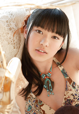 Tomoe Yamanaka Asian in long socks and thong shows sexy back