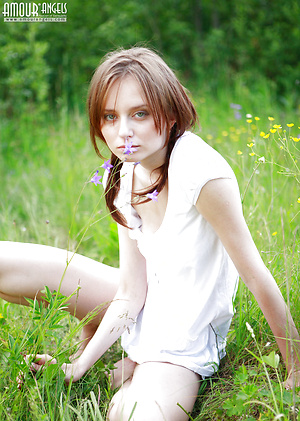 Teen Poses Outdoors