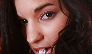 Sexy white lingerie tease