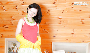 Lovely girl stripping